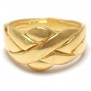 Gold Plated Silver Puzzle Ring 4-band